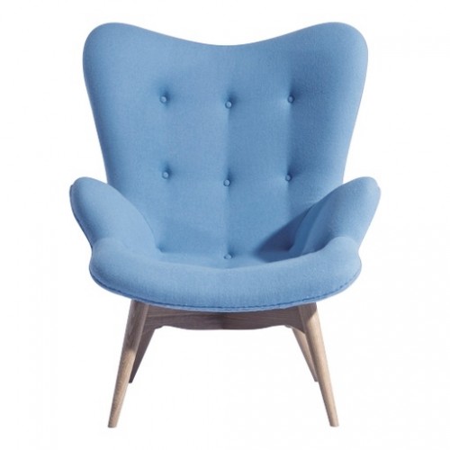 Кресло Флорино светло-голубое
