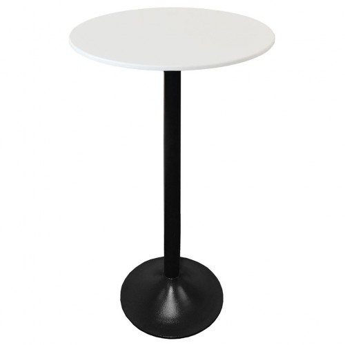 Барний стіл на чавунній основі Бордо з квадратної стільницею