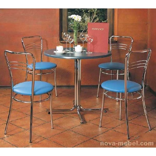 Стол для кафе KARINA с круглой столешницей - ДСП, Isotop, Werzalit
