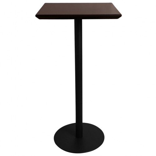 Барний стіл на чавунній основі Орлеан з квадратної стільницею