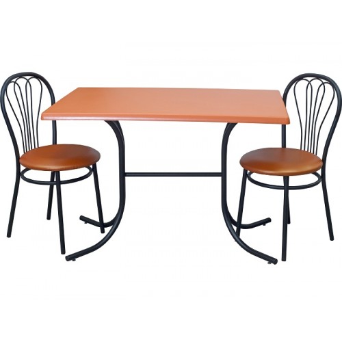 Стол для кафе ROZANA duo black с прямоугольной столешницей