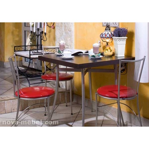 Стол для кафе TRACY с квадратной столешницей ДСП, Isotop, Werzalit
